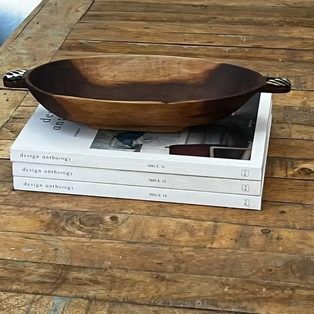 Wood Serving Bowl 12.5
